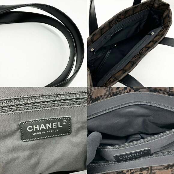 CHANEL Brown Canvas Shoulder Bag - Picture 6 of 6